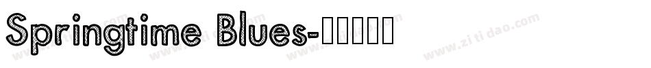 Springtime Blues字体转换